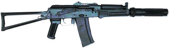 АК9 с прикладом по типу АКС-74 и целиком смещенным на крышку ствольной коробки