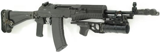 АН-94 с установленным 40-мм подствольным гранатометом ГП-34