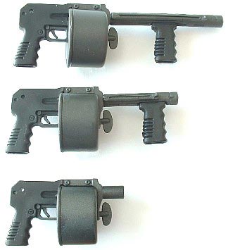 Striker со стволом длиной 12 и 9 дюймов и с демонтиованым стволом